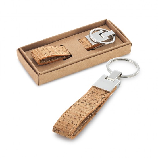 Chaveiro em Cortiça e Metal Personalizado Chaveiro em Cortiça e Metal Personalizado