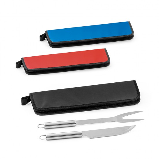 Kit Churrasco 2 Peças em Aço inox com Estojo Personalizado Kit Churrasco 2 Peças em Aço inox com Estojo Personalizado