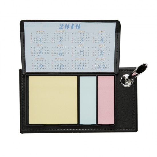 Bloco de Anotações de Mesa com Autoadesivos e Suporte Personalizado Bloco de Anotações de Mesa com Autoadesivos e Suporte Personalizado