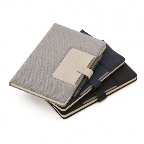 Caderno de anotações com suporte para caneta personalizado Caderno de anotações com suporte para caneta personalizado