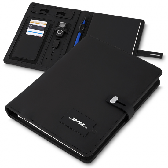 Caderno com Powerbank com Led - Personalizado Caderno com Powerbank com Led - Personalizado