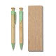 Conjunto Caneta e Lapiseira Bambu Personalizado Conjunto Caneta e Lapiseira Bambu Personalizado