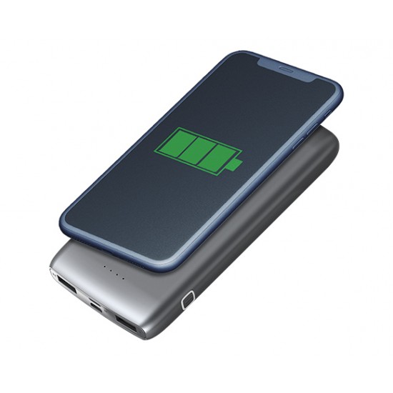 Carregador Portátil Indução 12000 mAh Personalizado Carregador Portátil Indução 12000 mAh Personalizado
