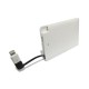 Carregador Portátil Universal Slim com Cabo Embutido 2500MAH Personalizado Carregador Portátil Universal Slim com Cabo Embutido 2500MAH Personalizado