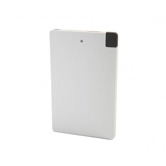 Carregador Portátil Universal Slim com Cabo Embutido 2500MAH Personalizado Carregador Portátil Universal Slim com Cabo Embutido 2500MAH Personalizado