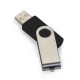 Pen Drive Giratório Metálico 4GB/8GB/16GB/32GB Personalizado Pen Drive Giratório Metálico 4GB/8GB/16GB/32GB Personalizado