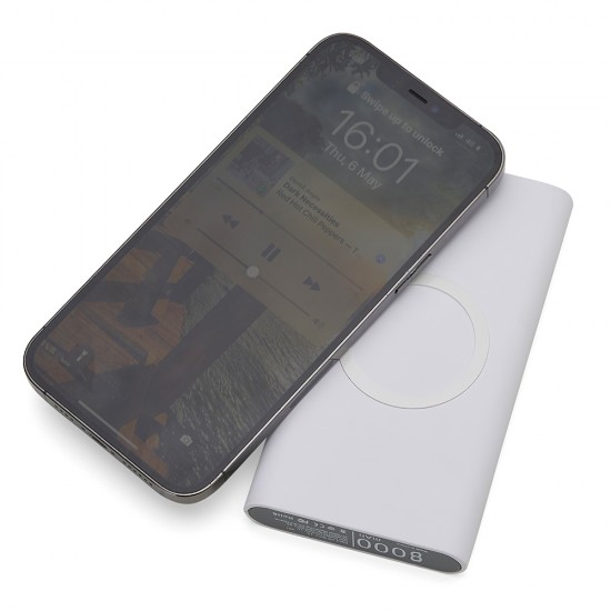 Power Bank 8000mAh de Indução Personalizado Power Bank 8000mAh de Indução Personalizado