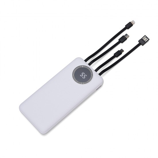 Power Bank 10.000mAh com Lanterna e Multissaídas Personalizado Power Bank 10.000mAh com Lanterna e Multissaídas Personalizado