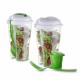 Copo Salada 850ml com Garfo e Suporte para Molho Personalizado Copo Salada 850ml com Garfo e Suporte para Molho Personalizado