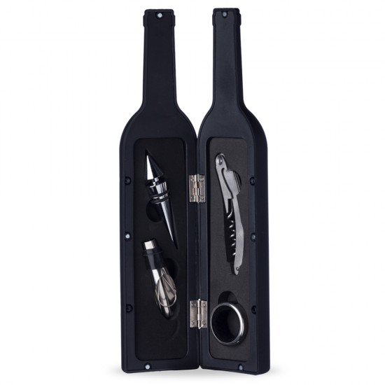 Kit Vinho Garrafa 4 peças Personalizado Kit Vinho Garrafa 4 peças Personalizado