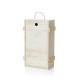 Porta Vinho de Madeira para 2 Garrafas Personalizado Porta Vinho de Madeira para 2 Garrafas Personalizado