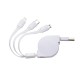 Cabo USB Retrátil 3 em 1 Personalizado Cabo USB Retrátil 3 em 1 Personalizado